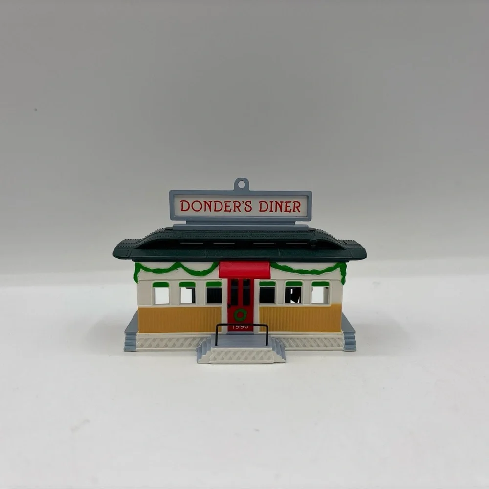 Hallmark‎ Keepsake Ornament Dated 1990 Donder’s Diner Handcrafted